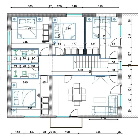 Four-bedroom With Sea View Apartmán Sreser